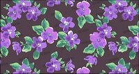 Watercolor effect flowers - Violet psd layered material
